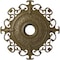 Ekena Millwork Orleans Ceiling Medallion (Canopies up to 8 1/4"), 38 3/8"OD x 6 5/8"ID x 2 7/8"P, Mississippi Mud CM38OLMMF - alternate 1